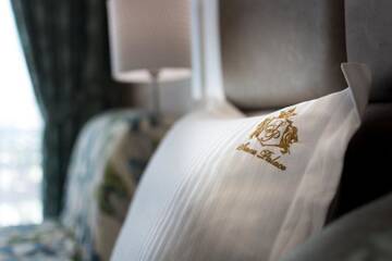 Фото номера Двухместный номер с 2 отдельными кроватями и балконом Отель Siena Palace г. Приморско 12
